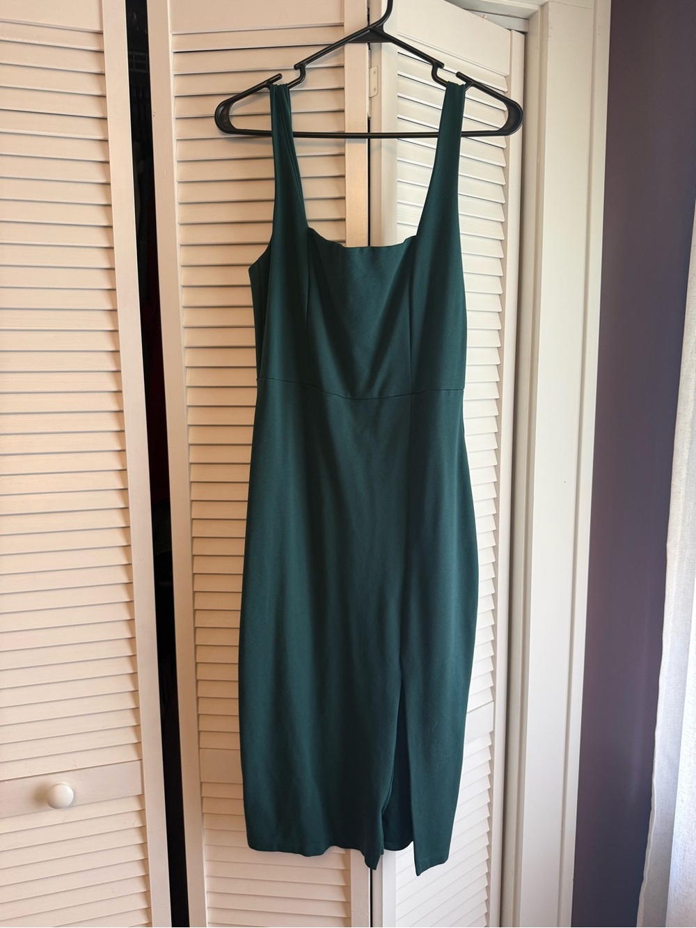 Lulu's Forest Green Midi Sheath Dress